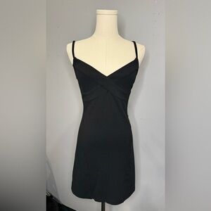 NWT: Meshki Little Black Dress | Thalia Crepe Mini Dress Size L
